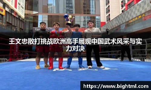 王文忠散打挑战欧洲高手展现中国武术风采与实力对决